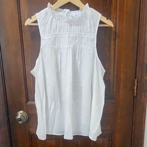 Nine West Womens Lightweight White Tank Size Large